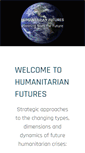 Mobile Screenshot of humanitarianfutures.org